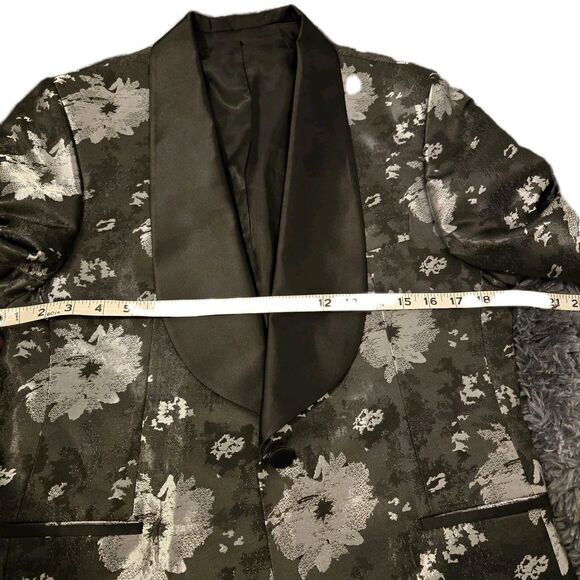Connaisseur Paris 1 Btn Tuxedo Suit Jacket Blazer  40R Shawl Collar Black - Picture 2 of 8